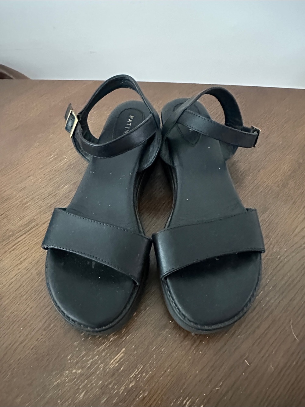 Women’s Black Ankle-Strap Sandals by Patina